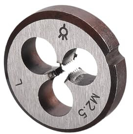 CoCud Metrisches verstellbares Rundschneideisen, M2.5 X 0.45, Gewinde aus legiertem Stahl, Linksgewinde - (Anwendungen: zur Bearbeitung von Außengewinden für Metall und Kunststoffe)