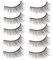 Angoily Salon Persönlicher Gebrauch 5 Paar Natürliche Falsche Wimpern Mit Strasssteinen Einfach Anzubringen