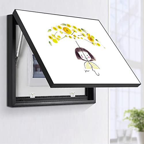 Sicherungskasten Abdeckung Schrank, Dekoratives Bild, dekorative Flip-Thekenabdeckung, elektrische Theken mit dekorativer Abdeckung for Malen, Dekorieren, Verstecken von Thekengemälden, B, 60 x 50 cm