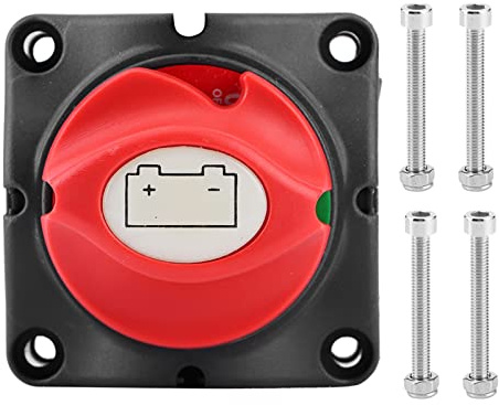 Battery Switch, 12V 600A ABS Continuous Battery Power Isolator Master Switch Disconnect Cut Off Two Level Switch Fit for RV Marine Boat Yacht