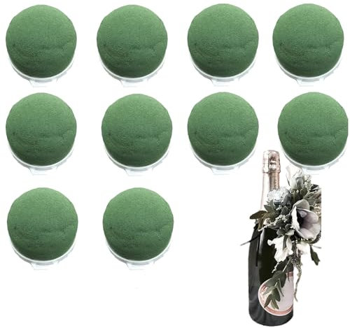 Generic 6/10pcs Mini Flower Foam Ball, Round Floral Foam Holder For Wine Bottle Arrangement Supplies, Flower Foam For Fresh Flowers, Table Wedding Wine Bottle Decor, IAK0B45A0V5ZDPQLSUO