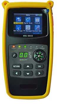 JOXLOVER Buscador de satélite, 5pcs / Lot Original WS-6933 Buscador satelital DVB-S2 FTA C KU Medidor de Buscador de satélites Digital WS6933 para Ajustar la Antena parabólica de TV(EU)