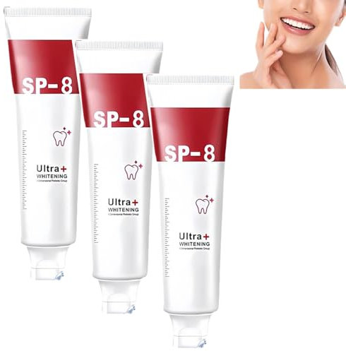 Sp-8 Advanced Whitening Toothpaste, Ultra Aufheller für ein leuchtendes Lächeln, Long-Lasting Freshness, 24h Frische, umfassende Zahnpflege (3)