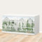 Unik Nordic Aufkleber Set Tannenwald Aquarell für MALM Kommode mit 160 cm Schrankbreite, 6 Schubladen-Folien, Sticker für Schrank, Möbelfolie fürs Kinderzimmer, Schrankfolie für Kinder