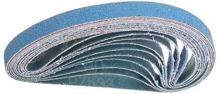 MiJunHD Zirkonkorund Schleifbänder, 20 x 520 mm 40 Korn 10 Stk Feilenband Schleifband Bandschleifer Sanding Belt für Polieren Edelstahl, Finishen Metall, Schleifen Holz Kunststoff, Entrosten