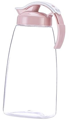 TOPBATHY bote de jugo ice tea water bottle garrafas water cooler dispenser Jarra de plástico bebida jarra de té con tapa de jugo de té helado pava tetera hervidor de agua rosa