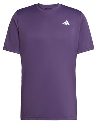 adidas Uomo Club Tennis Climacool T-Shirt, Aurora Plum, XS