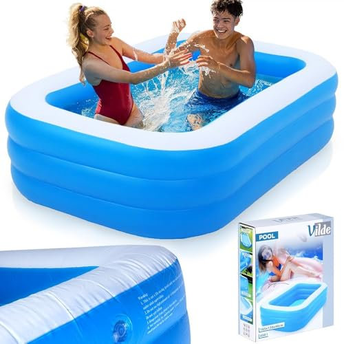 Piscina da giardino, piscina gonfiabile, 170 x 115 x 47 cm