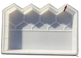 TYNXK Pflasterform Stein Ziegel Pfad Form Kunststoff Herstellung DIY Fisch Teich Pflaster Form Hause Wand Zaun Straße Beton Form Garten Gebäude Zubehör Betonform(Color-A)