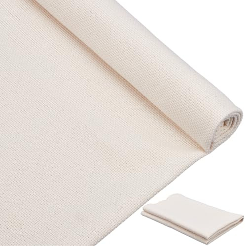 CABODYALS 1 Stück 19.69x26.38 Zoll Punch Needle Stickstoff Leinen Tufting Primärstoff Baumwolle Handarbeit Stoff Stoff Für Teppich Punch Pinch Needle DIY Kunst Handarbeit Handwerk Dekoration