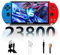 X12 Plus 7.1-Zoll-Retro-Handheld-Spielkonsole,1000+ Nicht Wiederholende & 22800+ Wiederholende Spiele,10 Emulatoren,Arcade-Videospielkonsolen mit 800x480P HD-Bildschirm,TXT-E-Books,AV/TV-Ausgang