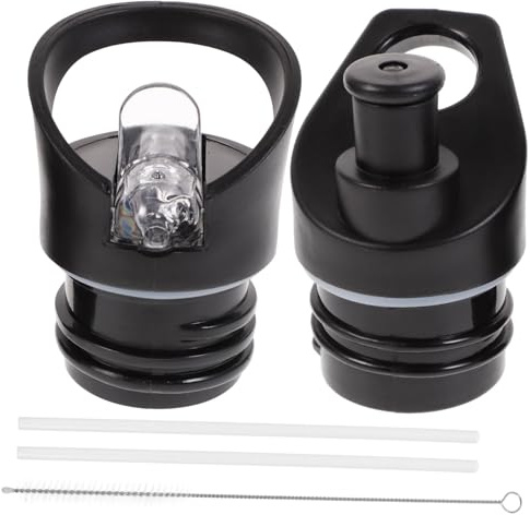 HEMOTON 2pcs Portable Suction Nozzle Covers Plastic Bottle Lid Replacement for Sports Water Bottles Outdoor Travel Hiking Camping Use