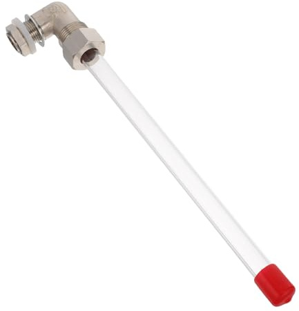 HEALEEP Water Level Gauge for Water Tank and Boiler with Acrylic Tube, Easy Maintenance and Safety Improvement, Suitable for Home and Industrial Use, Matching Pipe Diameter 13mm