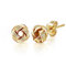Philip Jones Gold Plated Love Knot Earrings