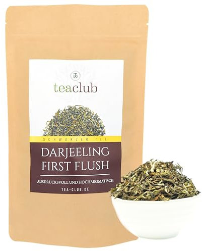 Darjeeling First Flush Ernte 2025 Schwarzer Tee 100g, Darjeeling Tee FTGFOP1 Premium Qualität TeaClub Black Tea