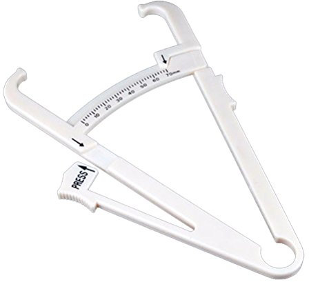 ULTNICE Körperfett-Test-Analysator, Messfett-Analysator, Klemme, Fettfett, Grafik, Dickenmessgerät (weiß)