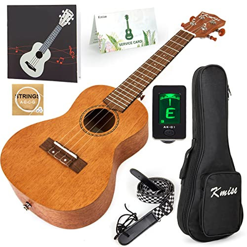 Ukulele Erwachsene AnfäNger 26 Zoll Tenor Kit Mahagoni Holz Ukelele Mit Tasche Saiten Stimmgurt