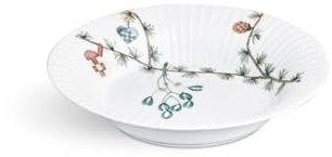 Kähler Tiefer Teller Ø21 cm Hammershøi Christmas Aquarellmalerei, Weiss