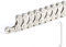 TAGVO 6/7/8 Speed Chain Plating Silver 116 Link with Quick Chain Chain Hook, Silver