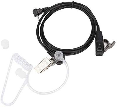 ASHATA Walkie Talkie Hörmuschel, tragbare 1-polige 2,5-mm-Röhren-Headset-Kopfhörer mit PTT-Mikrofon für Walkie Talkies mit 1-poligen Modellen, Zwei-Wege-Radio-Hörmuschel mit