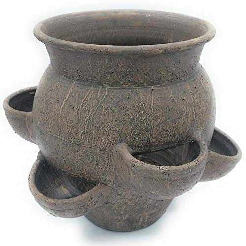 Maceta FRESERA G de barro rustica exterior e interior 35 cm x 35 cm