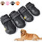XSY&G Hundeschuhe, wasserdichte Hundeschuhe, Hundeschuhe mit reflektierender, robuster Anti-Rutsch-Sohle und rutschfest, Outdoor-Hundeschuhe für mittelgroße Hunde, 4 Stück - Größe 8