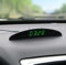 Riloer Autotemperaturuhr, Universal Auto Dashboard Digitaluhr Thermometer Spannung mit LCD-Bildschirmanzeige für den Innenraum, grün