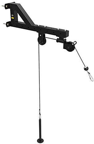 APJJ Wall Mounted Pulley Cable Machine Attachment System, Fitness Cable Pulley System Home Gym Equipment Workout Accessories for Lat Pull Downs, Tricep Extensions, Tricep Pull Downs,Rotating Pulley
