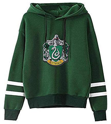YANNI 3D Prints Slytherin Pullover Hoody,Unisex Cosplay Hoodie Sweatshirt,Jumper Für Frühling Und Herbst-Grün S