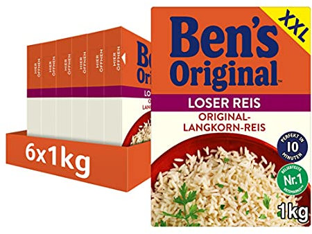 BEN'S ORIGINAL™ Original-Langkorn-Reis 10-Minuten Lose 6x1Kg