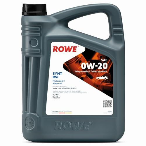 ROWE - 5 Liter HIGHTEC SYNT RSJ SAE 0W-20 Motorenöl - PKW Motoröl für Otto- und Hybridmotoren