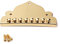 Alnicov Cordier pour mandoline en alliage de zinc à 8 cordes avec 3 vis pour pièces de mandoline en or