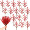Waydress 20 Stück Künstliche Rote Beeren Zweige für Weihnachten 38,1 cm Klassisch Rote Weihnachtsbeeren Stiele Xmas Stechpalme Beeren Zweige für Handwerk Kranz Girlande Weihnachten
