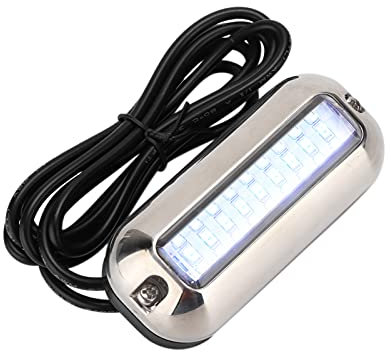 Bootsnavigationslicht, 27LED Navigationslampe Marine Light IP68+ Wasserdichtes Unterwasser Edelstahl Schiffsstrahl Licht 120° Abstrahlwinkel 95LM