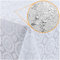 Tischdecke abwaschbar Wachstuch Lace Vinyl Häkel Spitze Optik 200 x 138cm Kreise Weiß abwischbar
