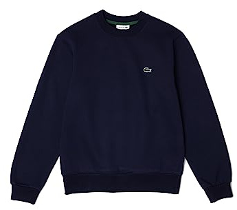 Lacoste Mens Fleece Sweatshirt Navy M