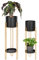 bremermann Blumenhocker 2er-Set, Metall-Blumenständer, Blumensäule schwarz/gold
