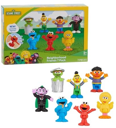 Sesame Street Neighborhood Friends | 7 Figuren, Kinderspielzeug ab 2 Jahren