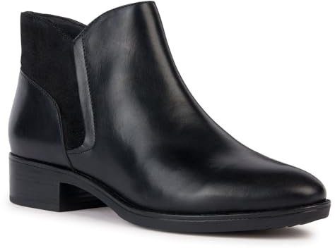 Geox D Felicity, Stivale alla Caviglia, Nero, 41 EU