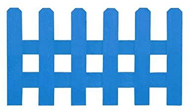 GOCHUSX Garten Holz Zaun, Dekorative Landschaft Rand Im Freien, Flexible Yard Border, Für Blumenbeet Kanten (Farbe : Blau, Größe : 50x30cm)