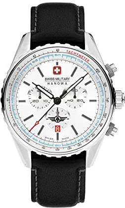Swiss Military Hanowa SMWGC0000302 Afterburn Chrono Herrenuhr mit Echtlederarmband Saphirglas