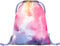 Baagl Turnbeutel für Mädchen und Damen - Schuhbeutel, Schule und Kindergarten Sportbeutel, Sportrucksack (Painting)