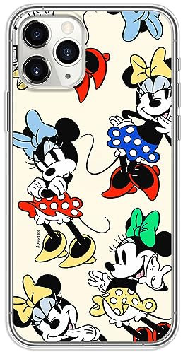 ERT GROUP mobile phone case for Iphone 11 PRO MAX original and officially Licensed Disney pattern Minnie 076 optimally adapted to the shape of the mobile phone, case made of TPU