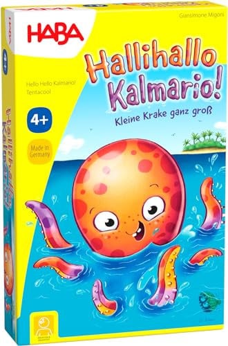 HABA Hallihallo Kalmario - spannendes Legespiel und Merkspiel für die ganze Familie - Kinderspiel ab 4 Jahren - aus nachhaltigen Materialien - Made in Germany - 1307112001