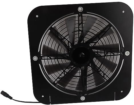 Kelepu Solarbetriebenes Lüfter-Set, 13,5-Zoll-Solarpanel-Lüfter mit 3000 U/min-Einstellung, Gewächshaus-Lüfter-Set für Gewächshaus, Hühnerstall, Hundehütte