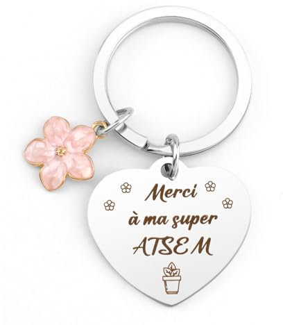 Cadeau Maitresse D'École Cadeau Merci Maitresse Cadeau Aesh Porte Cle Maternelle Cadeau Atsem Cadeau De Fin D'année Maitresse Cadeau Départ Retraite Maitresse Cadeau Saint Valentin Femme Pour Atsem