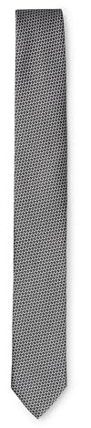 HUGO Herren Tie cm 6 Krawatte aus Seiden-Mix mit zeitgemäßem Allover-Muster Schwarz001 Stck