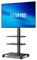 FLNOZAMZ pour Meuble TV Amovible de 32 à 55 Pouces, Meuble TV pivotant au Sol, Meuble TV d'angle Universel avec Rangement, Parfait pour Un Support de Divertissement réglable (C)