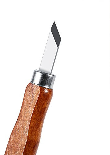 Juego de Herramientas para Tallar Madera, Cincel de Acero con Manual para Kit de Manualidades, 6 Piezas/juego de Herramientas que Incluyen 6 Herramientas Diferentes, Cada una