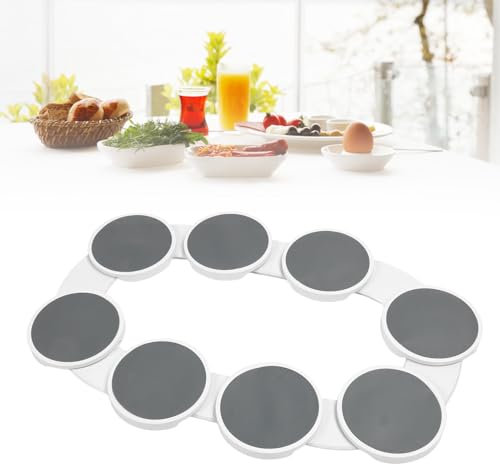 Mesa de Comedor Expandible, Plato Giratorio para Gabinete con Rotación de 360 Grados, Versátil Resistente Al Calor para Mesa de Comedor Rectangular, Despensa, Cocina, Encimera
